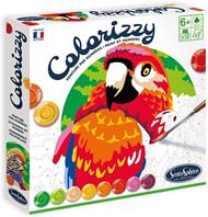 Sentosphere 3904501 Colorizzy - Kit per dipingere con i Numeri, per Bambini e pappagalli, Kit Creativo, Fai da Te