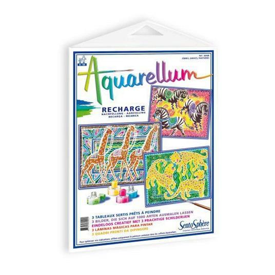 Aquarellum Zebre, Giraffe, Pantere (Ricarica)