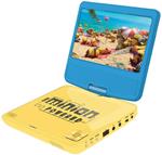 Lexibook DVDP6DES - Lettore Dvd Portatile Cattivissimo Me, Design Minions, con Presa USB, Blu/Giallo