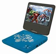 The Avengers Lexibook DVDP6AV - Lettore Dvd Portatile, Design Captain America/Iron Man, con Presa USB, Blu/Nero