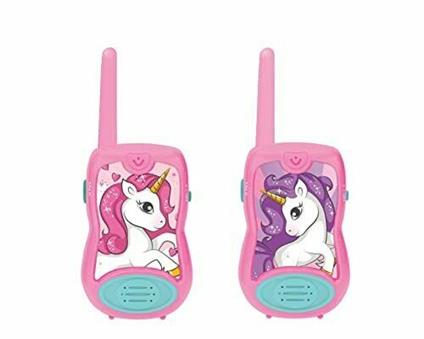 Lexibook Unicorno Walkie-talkie Clip da cintura Batteria, Rosa, TW12UNI