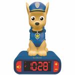 Sveglia digitale La Squadra dei Cuccioli per Bambini con Luce Notturna Snooze e Suoni, Orologio per Bambini, Chase Luminoso Paw Patrol Marshall Cane Colore Blu - RL800PA