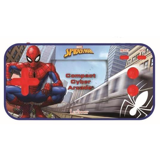 SPIDER-MAN Console di gioco portatile per bambini compatta Cyber Arcade LEXIBOOK 150 giochi