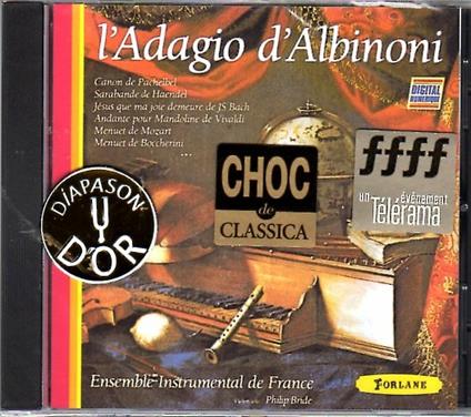 L'adagio di Albinoni - CD Audio di Tomaso Giovanni Albinoni