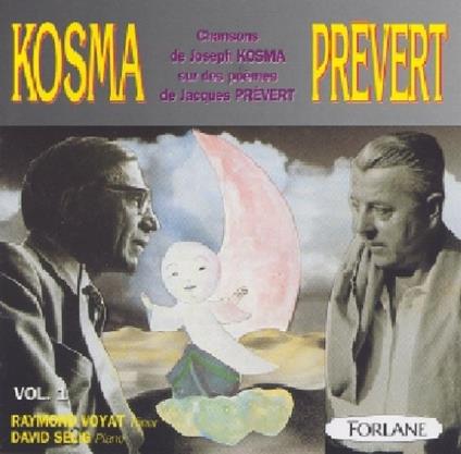 Jacques Prevert / Joseph Kosma - Chansons Vol.1 - CD Audio