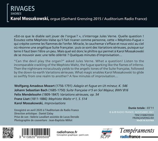 Rivages - CD Audio di Karol Mossakowski - 2