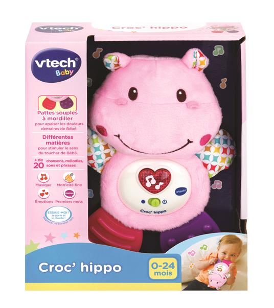 VTech Croc' Hippo Rose Baby Baby Giocattolo Primo Age, HOCHET, 80-502555 Versione FR - 7