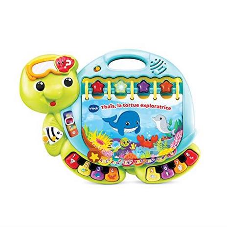 VTech Il mio Super Imagier des Découvertes, Libro interattivo per Bambini, Libro Musicale Tartaruga Versione FR