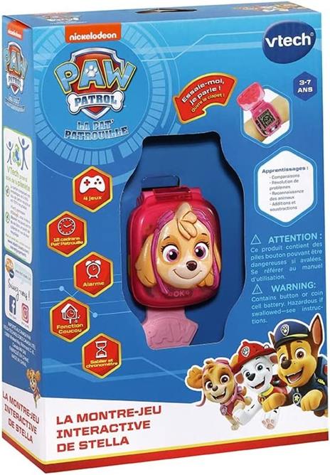 VTech Jouets Electroniques Educatifs PAT PATROUILLE - LA MONTRE-JEU INTERACTIVE DE STELLA (REFRESH 3D) - 6
