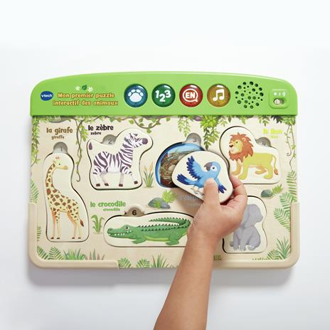 VTech MON PREMIER PUZZLE INTERACTIF DES ANIMAUX (JOUET BOIS FSC®) - 3