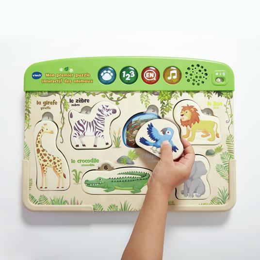 VTech MON PREMIER PUZZLE INTERACTIF DES ANIMAUX (JOUET BOIS FSC®) - 3