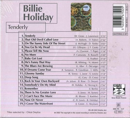 Tenderly - CD Audio di Billie Holiday - 2