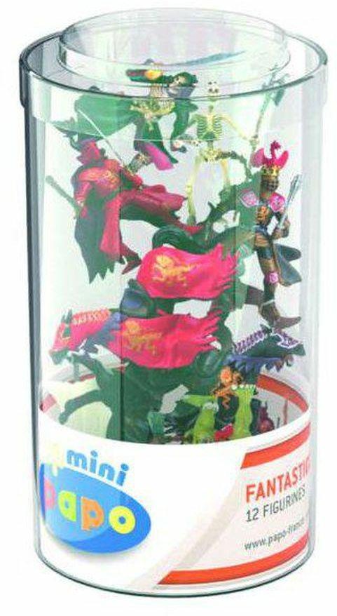 Papo 33013-Mini Tubo Fantasy, PVC, Multicolore, 33013