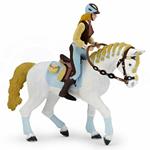 Cavallo della cavallerizza di moda blu