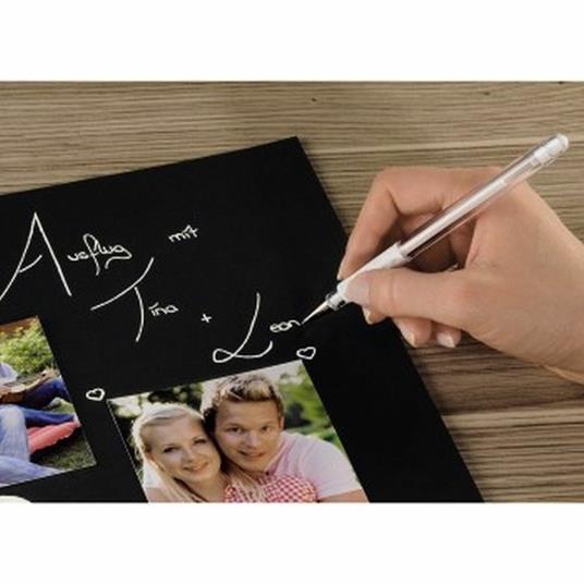 Penna roller gel Pentel Hybrid grip bianco - 2