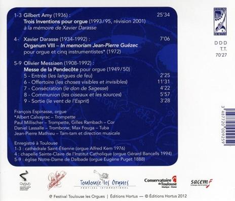 Trois Inventions/organum/messe De La Pentacote - CD Audio di Amy - 2