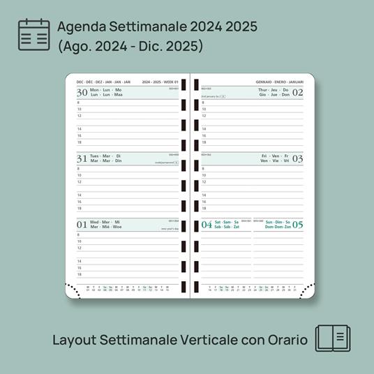 Quaderno A5 Esprit Japon Fiori cm 15x21, a righe - 2