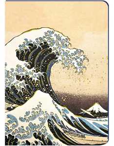 Cartoleria Notebook 15x21 cm copertina rigida con elastico - Onda di Kanagawa Gaelle Boissonard