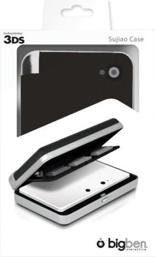 Bigben Interactive 3DS Sujiao case Custodia a libro Nintendo Nero, Bianco