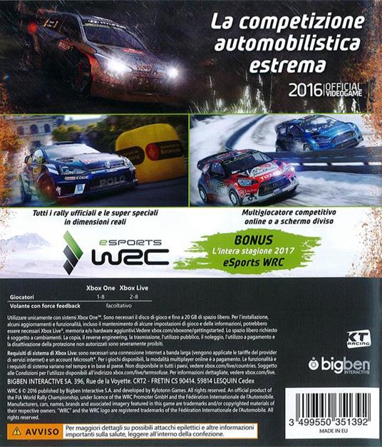 WRC 6 (World Rally Championship) - XONE - 3