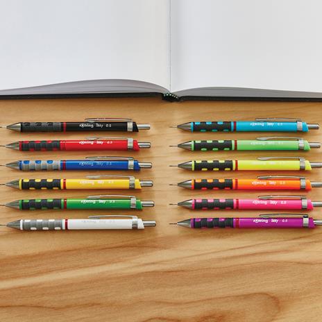 Portamine Rotring Tikky con mina 0,50 mm, più gomma e 12 mine - 6