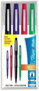Penna punta sintetica Set 4 colori Flair Nylon