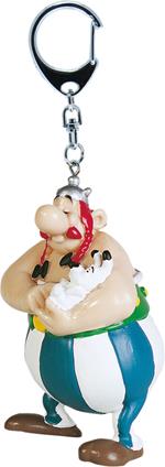 Portachiavi Asterix. Obelix con Idefix