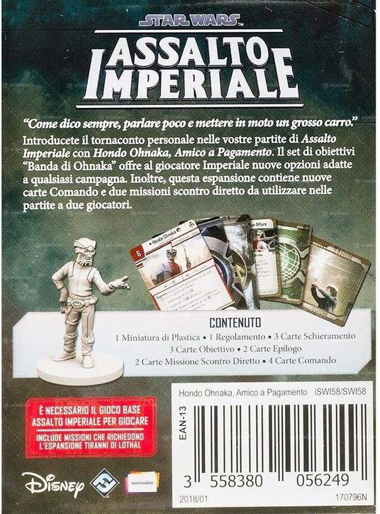 Star Wars - Assalto Imperiale - Hondo Ohnaka. Esp. - ITA. Gioco da tavolo - 2