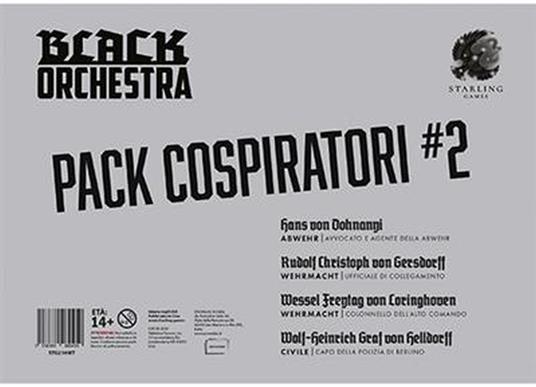 Black Orchestra - Pack Cospiratori 2. Esp. - ITA. Gioco da tavolo