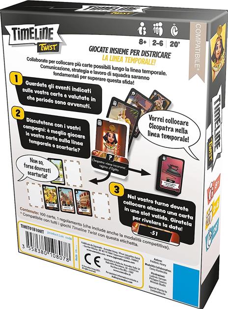 Timeline Twist. Base - ITA. Gioco da tavolo - 3