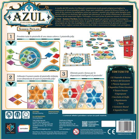 AZUL Summer Pavilion. Gioco da tavolo - 2