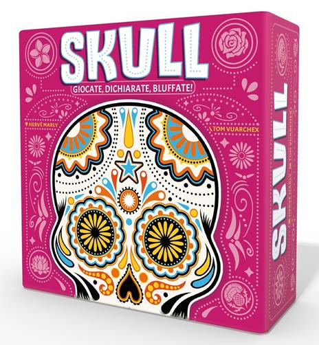 Asmodee: Skull, Gioco da Tavolo in Formato da Viaggio, 10+ Anni, 2-4 Giocatori, Edizione in Italiano