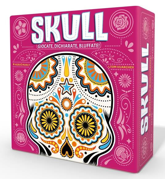 Asmodee: Skull, Gioco da Tavolo in Formato da Viaggio, 10+ Anni, 2-4 Giocatori, Edizione in Italiano