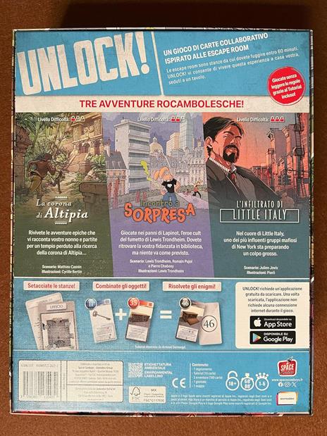 Asmodee Unlock! Risky Adventures, Gioco da Tavolo di Enigmi, 10+ Anni, 1-6 Giocatori, Edizione in Italiano - 2