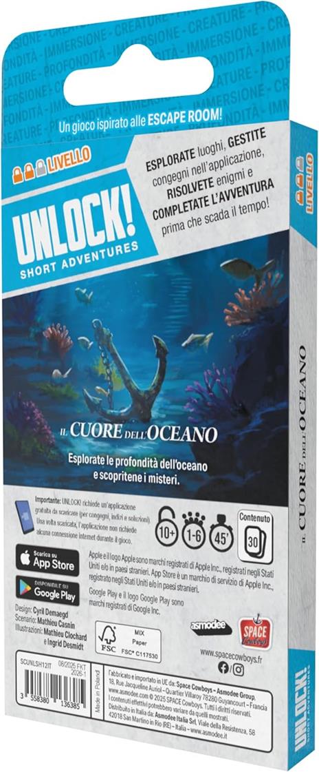 Unlock! Sa - Il Cuore Dell’Oceano. Gioco da tavolo - 3