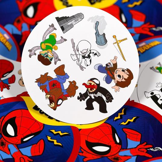 Asmodee – DOBBLE SPIDER-MAN – Gioco da Tavolo Rapido e Divertente per Famiglie, Bambini e Amici – Carte da Gioco da Viaggio - 6