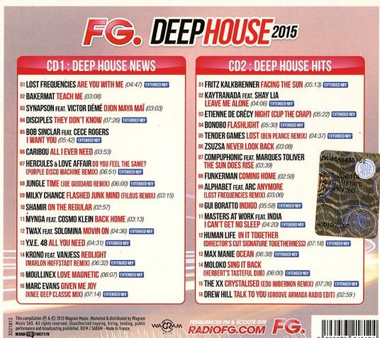 Deep House 2015 - CD Audio - 2