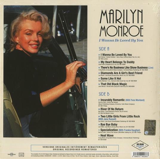 I Wanna Be Loved by You - Vinile LP di Marilyn Monroe - 2