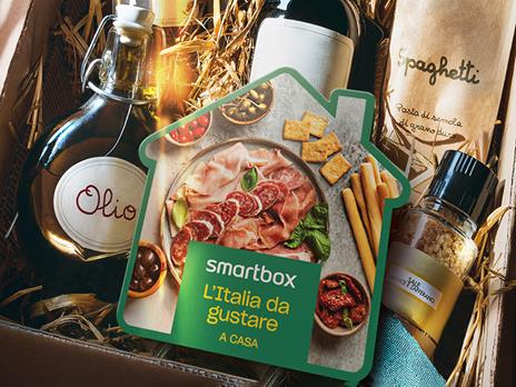 SMARTBOX - L'Italia da gustare a casa - Cofanetto regalo - 1 selezione di specialità enogastronomiche a domicilio - 3