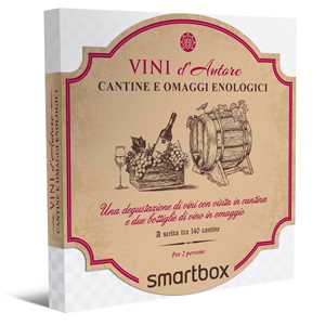 Idee regalo SMARTBOX - Cantine e omaggi enologici - Cofanetto regalo - 1 degustazione di vini in cantina e bottiglie di vino in omaggio Smartbox