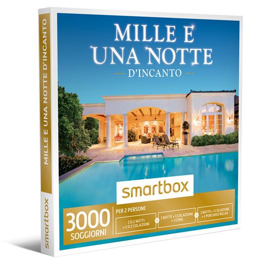 SMARTBOX - Mille e una notte d'incanto - Cofanetto regalo - 1 o 2 notti con colazione o 1 notte con colazione e cena o perco