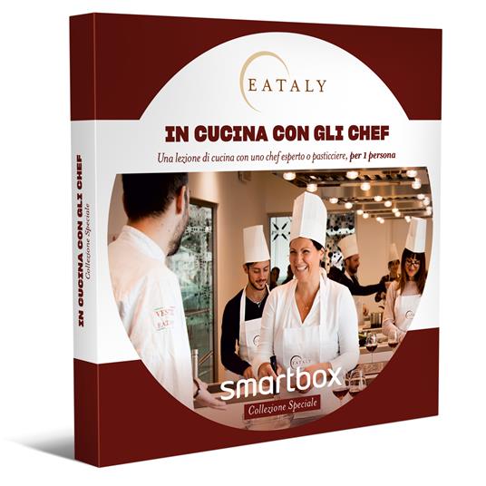 SMARTBOX In cucina con gli chef Cofanetto regalo 1 lezione di cucina con un cuoco esperto o un pasticciere per 1 persona