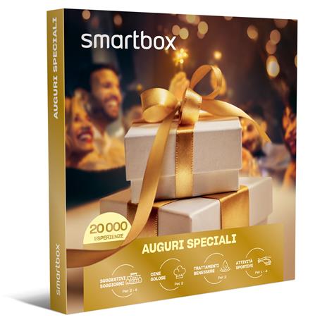 SMARTBOX Auguri Speciali Cofanetto regalo 1 soggiorno o 1 cena o 1 pausa benessere o 1 attività sportiva da 1 a 4 persone