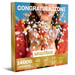 SMARTBOX - Congratulazioni - Cofanetto regalo - 1 soggiorno o 1 soggiorno con cena o trattamento benessere, o 1 cena o 1 pausa relax o 1 attività sportiva per 2 persone