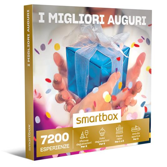 SMARTBOX - I migliori auguri - Cofanetto regalo - 1 sfiziosa degustazione o 1 momento relax o 1 attività sportiva per 1 o 2 persone