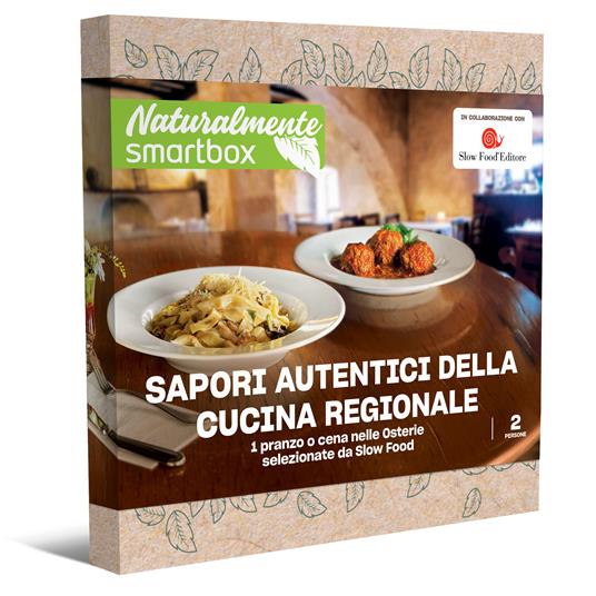 SMARTBOX Sapori autentici della cucina regionale Cofanetto regalo 1 pranzo o cena nelle Osterie selezionate da Slow Food