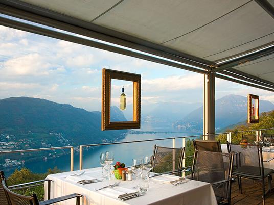 SMARTBOX - Emozione gourmet sul lago di Lugano con suggestivo viaggio in funivia - Cofanetto regalo - 3
