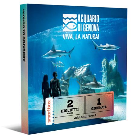 SMARTBOX - Acquario di Genova - 1 ingresso per 2 - Cofanetto regalo - Ingresso all'Acquario di Genova per 2 persone