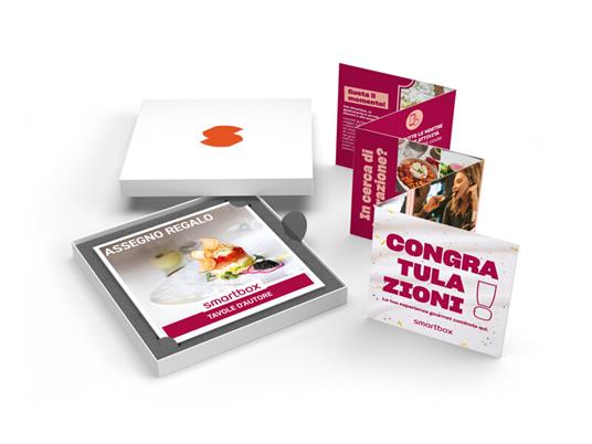 SMARTBOX - Tavole d''autore - Cofanetto regalo - 1 cena gourmet in raffinati ristoranti selezionati - 2