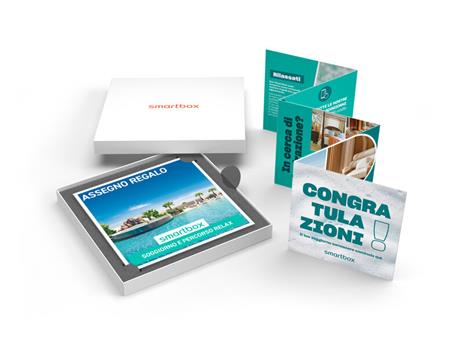 SMARTBOX - Soggiorno e percorso relax - Cofanetto regalo - 1 notte con colazione e 1 percorso benessere per 2 persone - 2